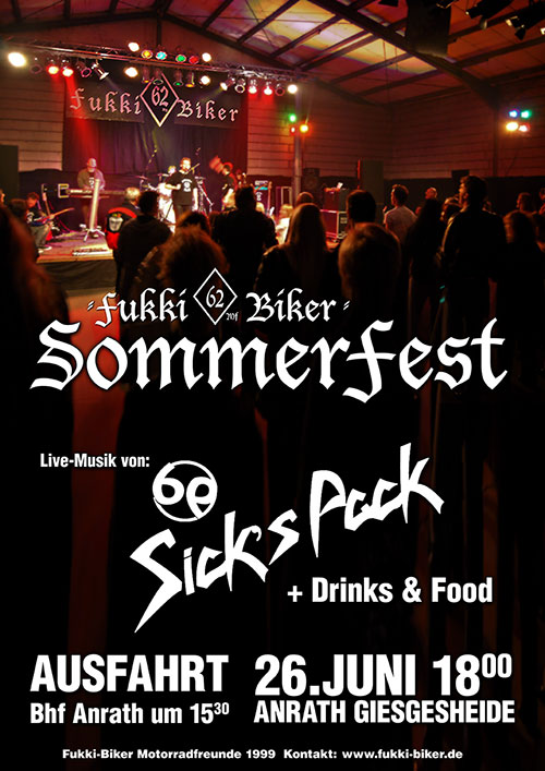Plakat Sommerfest Fukki-Biker Sommerfest